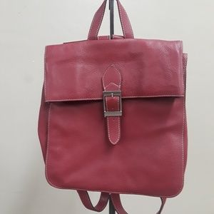 New Brazilian Leather backpack bag.